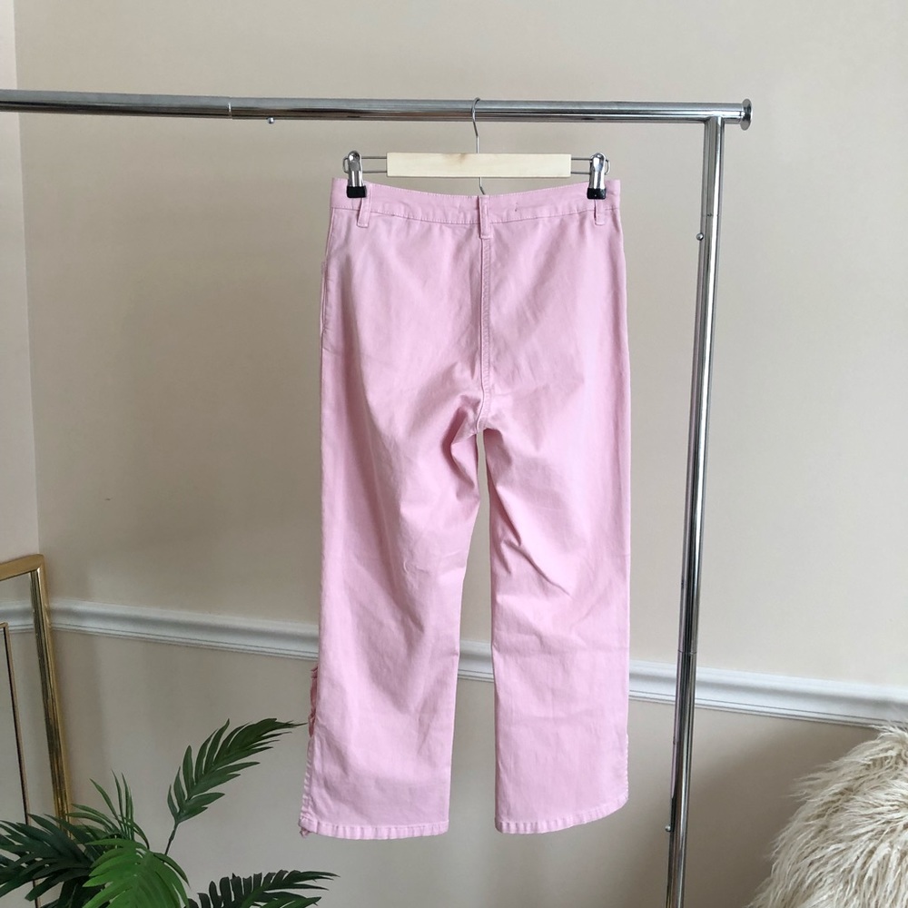 Zara Pink Split Ruffle Pants - Picture 4 of 4